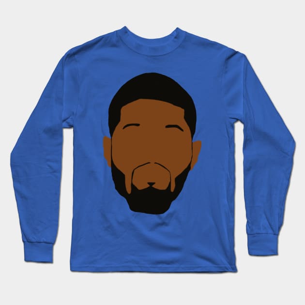 Paul George Face Art Long Sleeve T-Shirt by xRatTrapTeesx